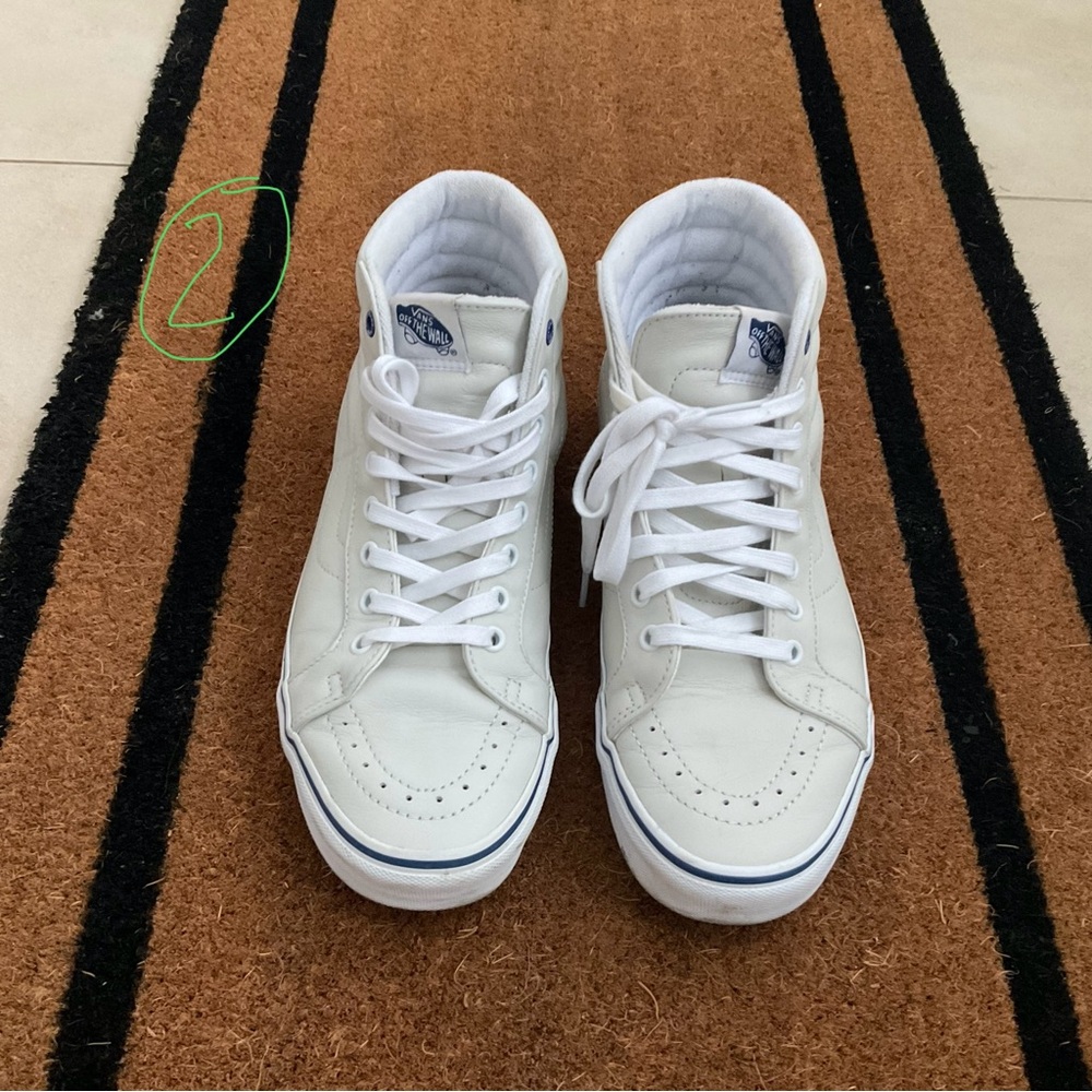 Vans White High-Top Sneakers